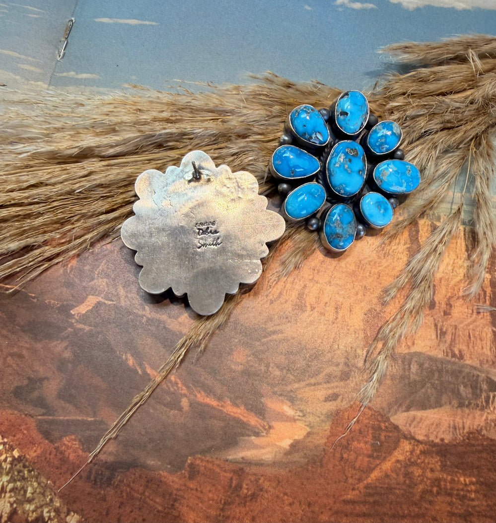 Turquoise Debra Cluster Earrings