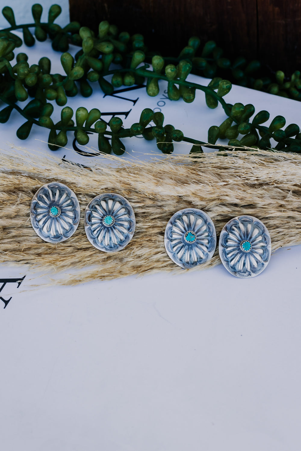 Turquoise Oval Concho