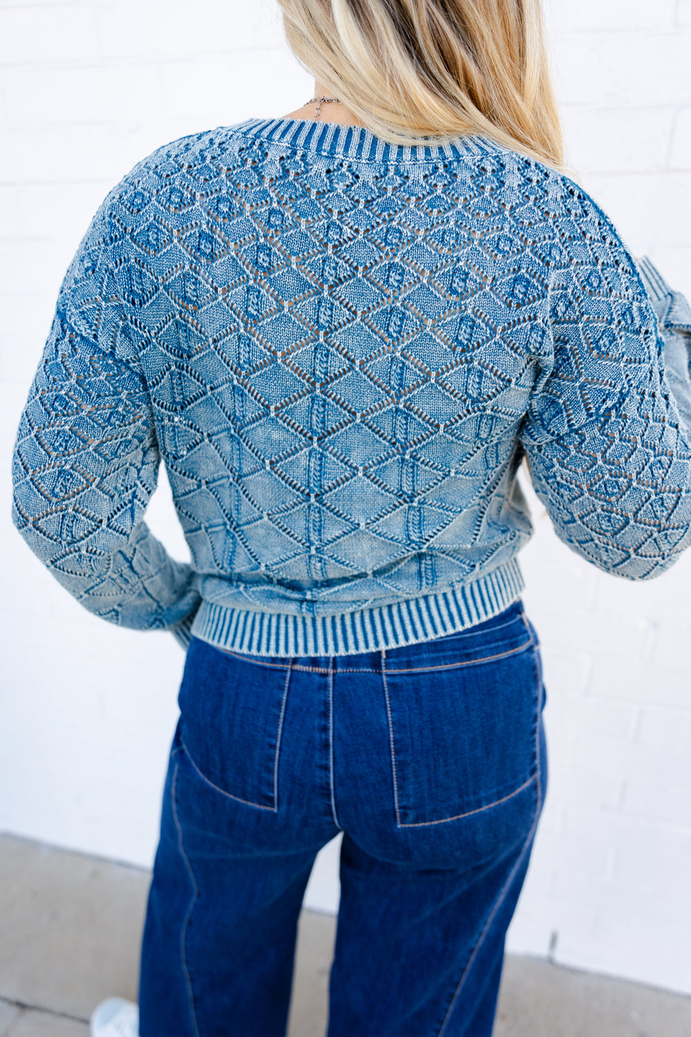 Vintage Denim Knit Sweater