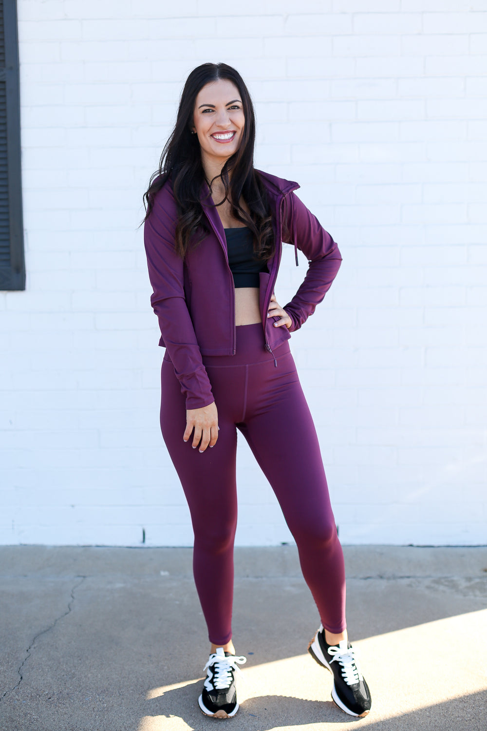 Velocity Meadow Dark Plum Active Jacket