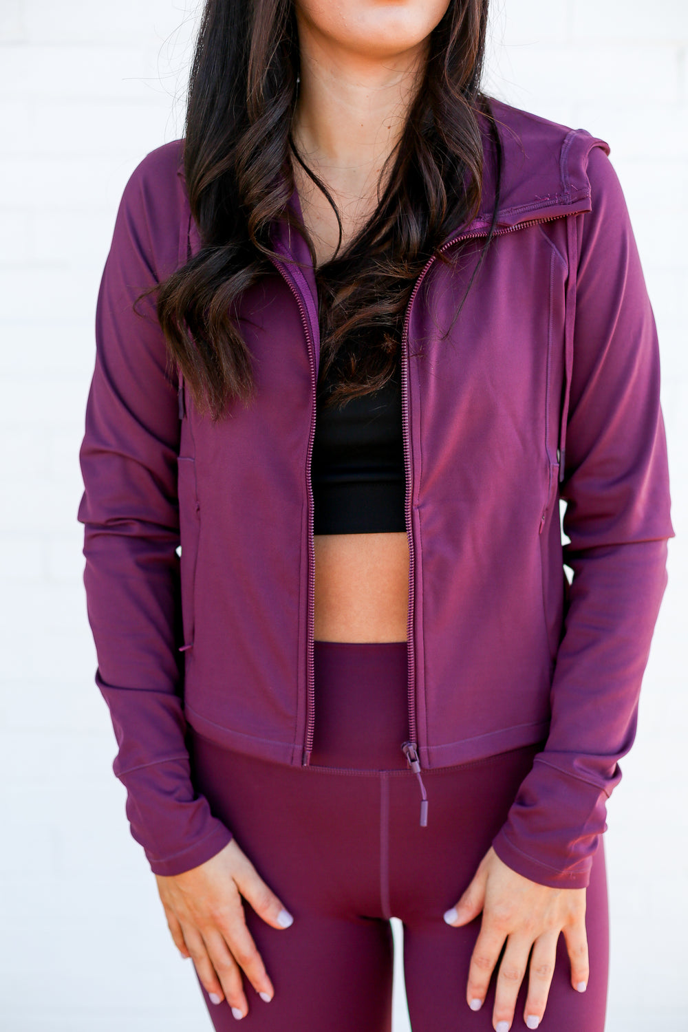 Velocity Meadow Dark Plum Active Jacket