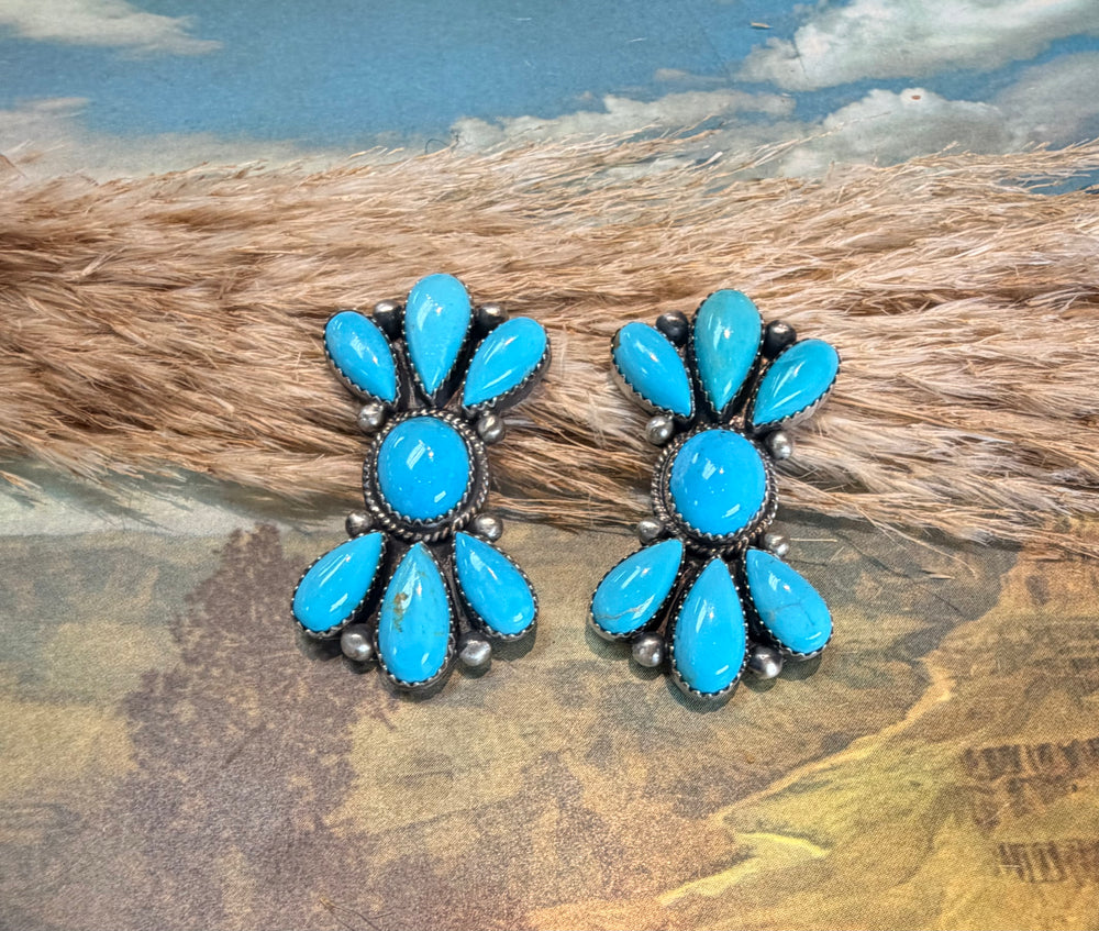 Vertical Kingman Bowtie Earrings 2.0