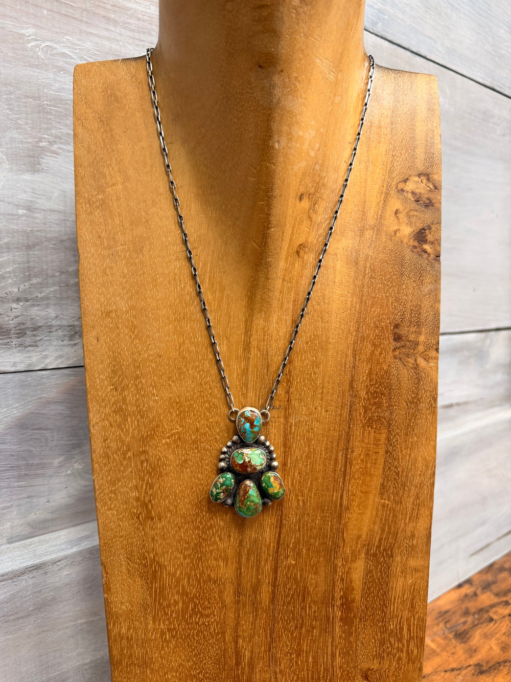 Vicky Sonoran Gold 5 Stone Necklace