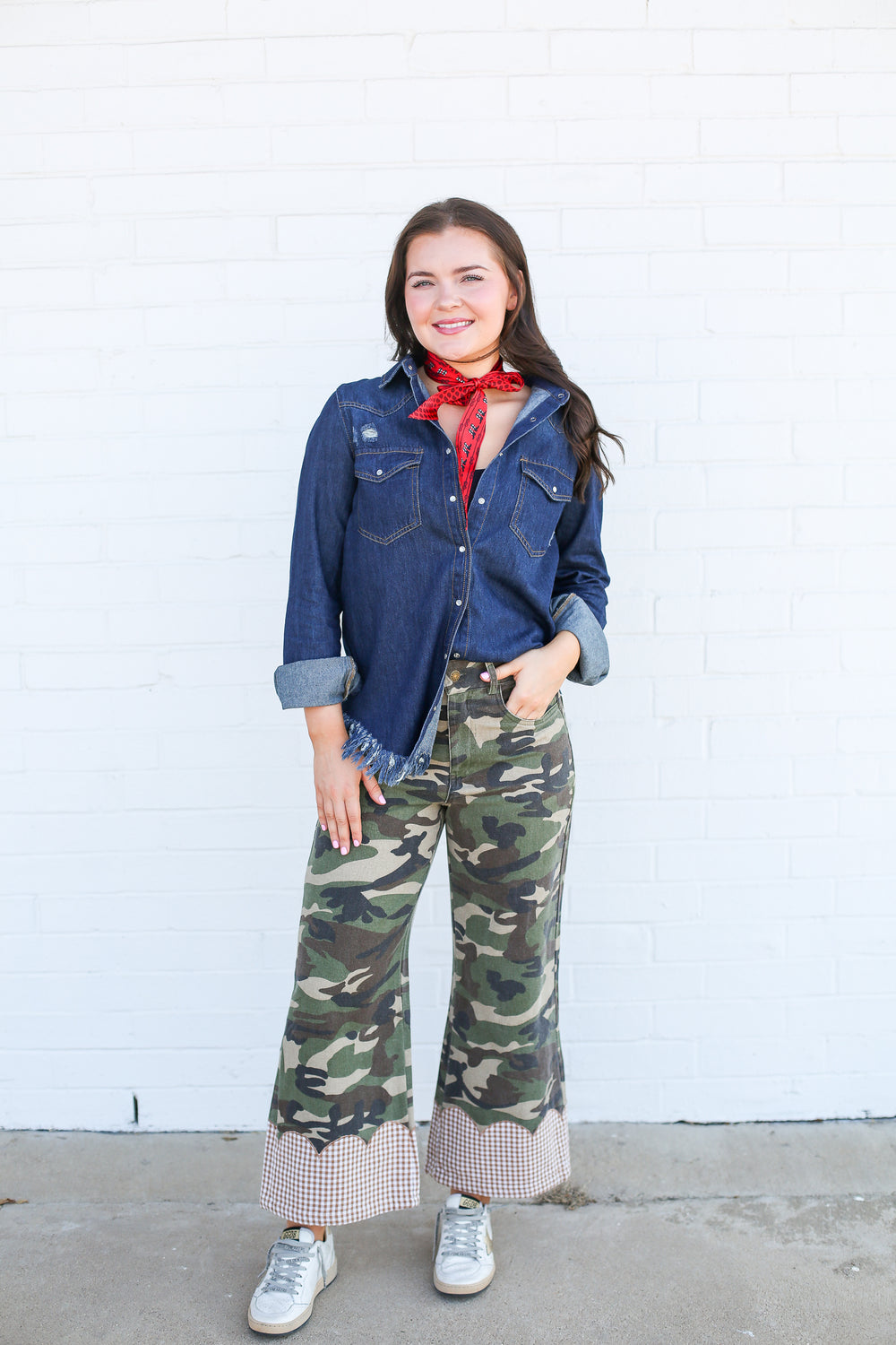 Vintage Frayed Denim Shirt