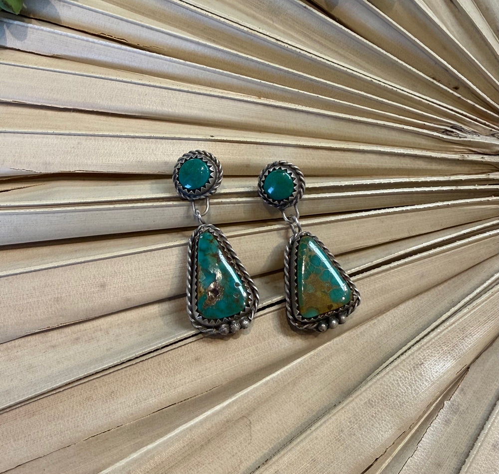 Vintage Navajo Royston Drop Earrings