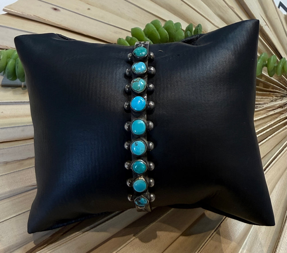 Vintage Snake Eye Turquoise Cuff