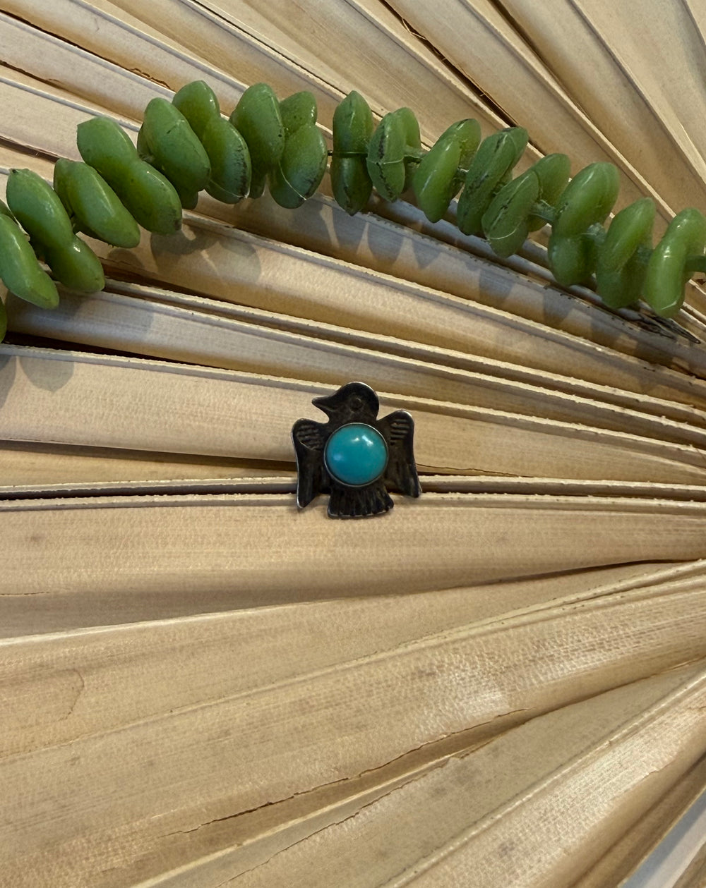 Vintage Turquoise Thunderbird Pin