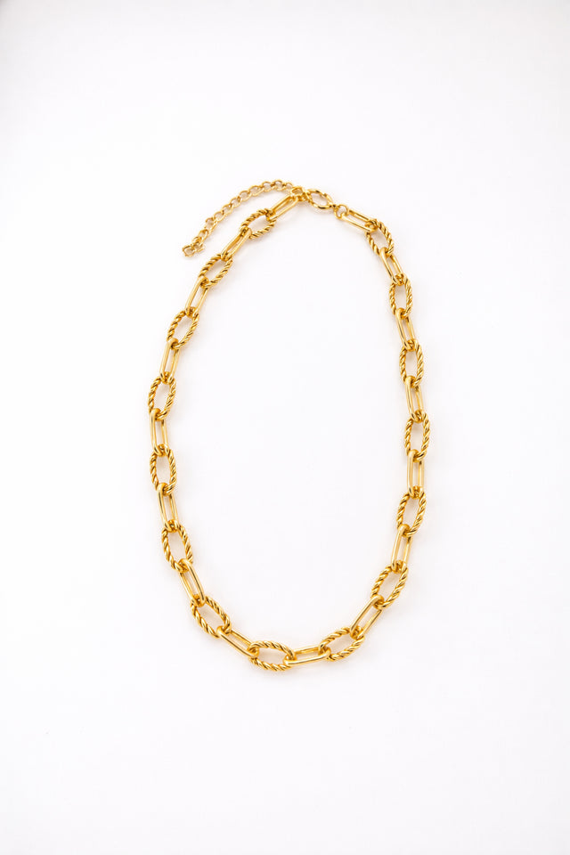 18K Gold Plated 18" Rope Link Chain