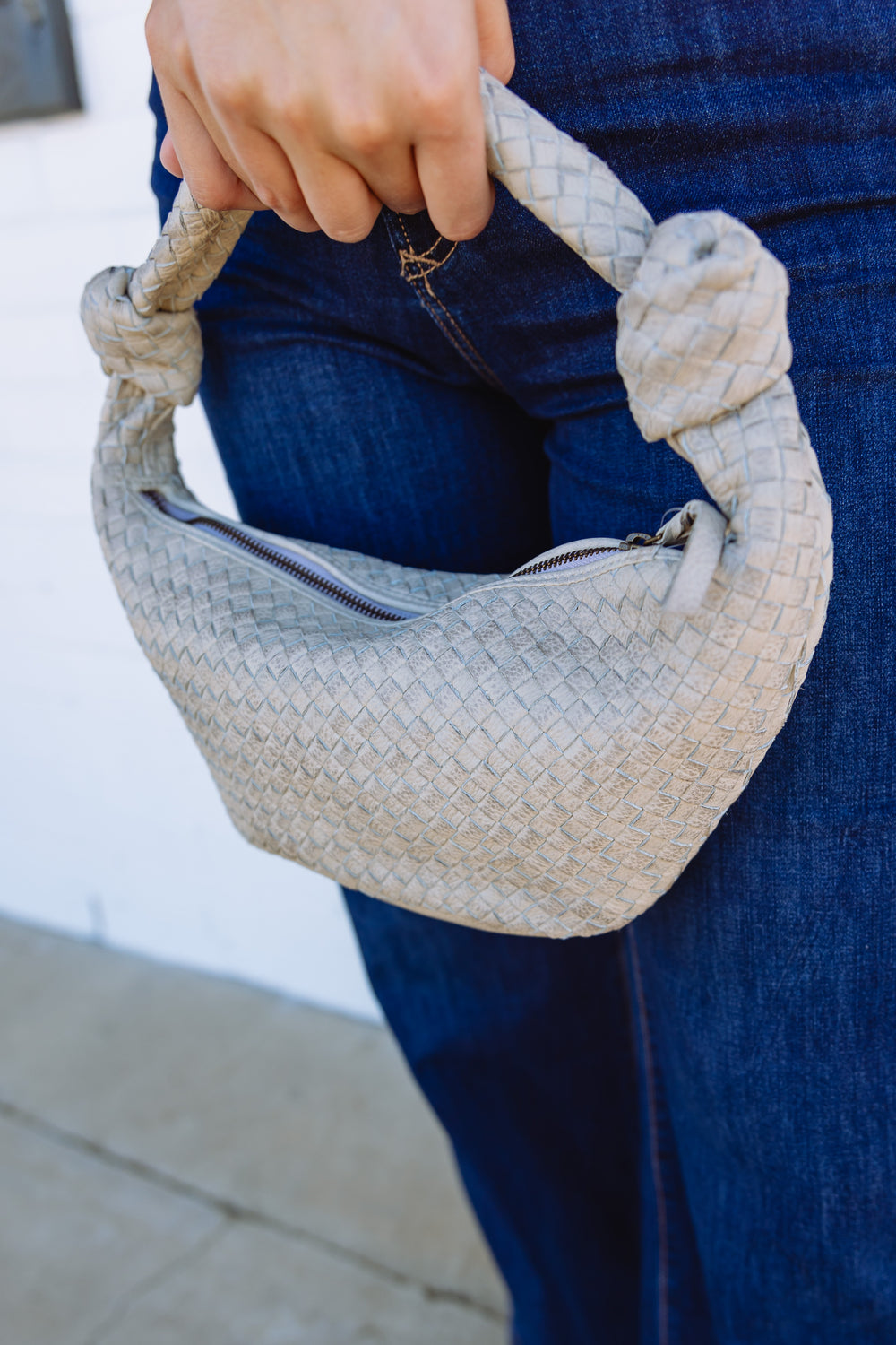 Woven Knot Hobo Bag