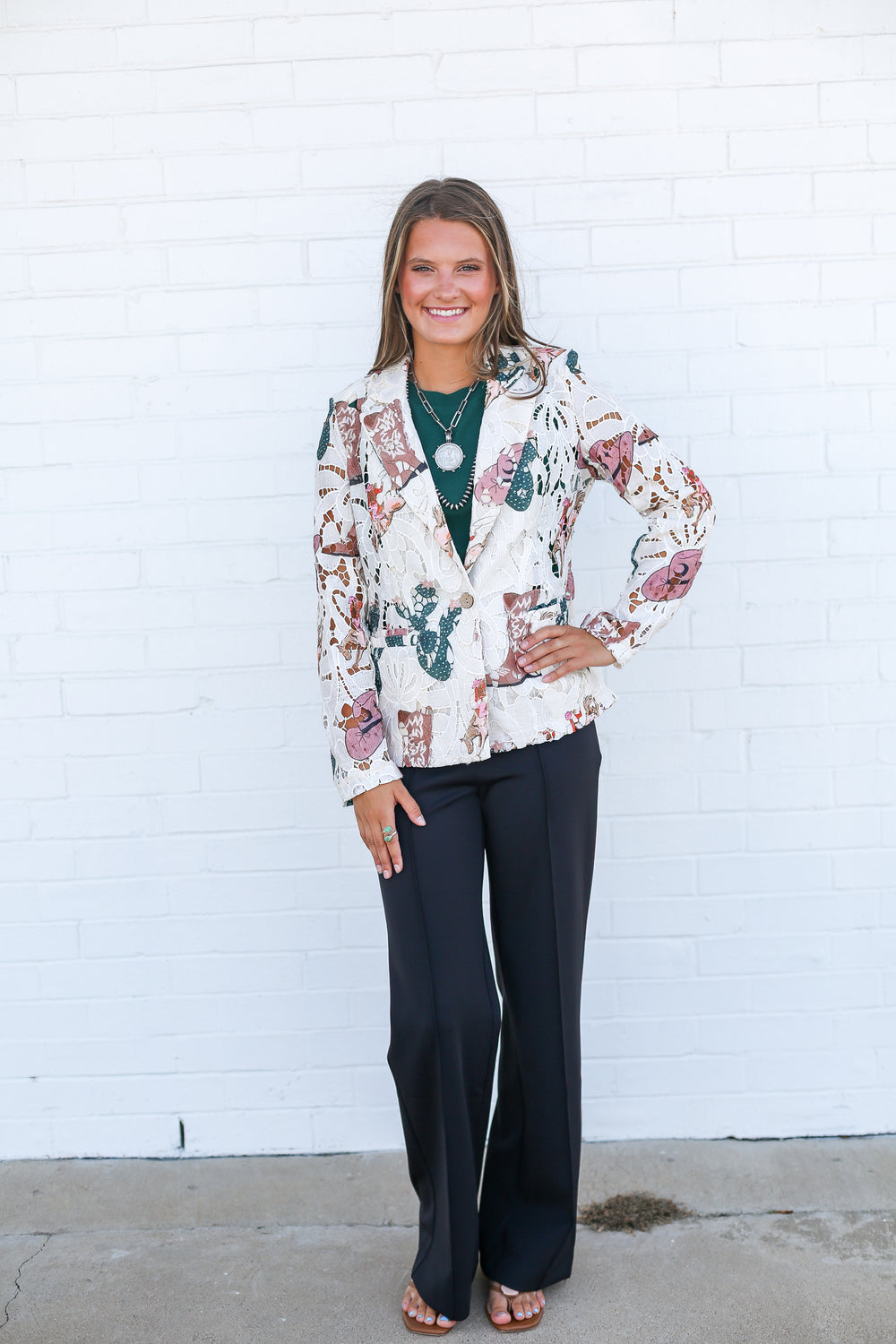 Way Out West Eyelet Blazer