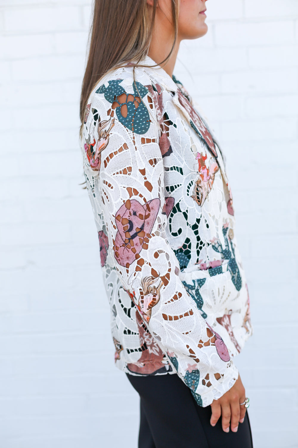 Way Out West Eyelet Blazer