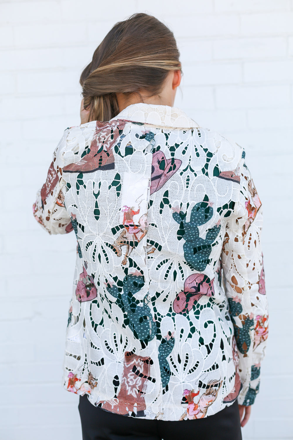Way Out West Eyelet Blazer