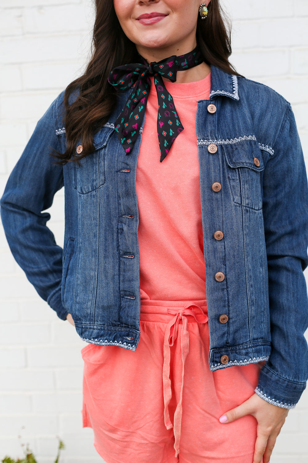 Whipstitch Denim Jacket