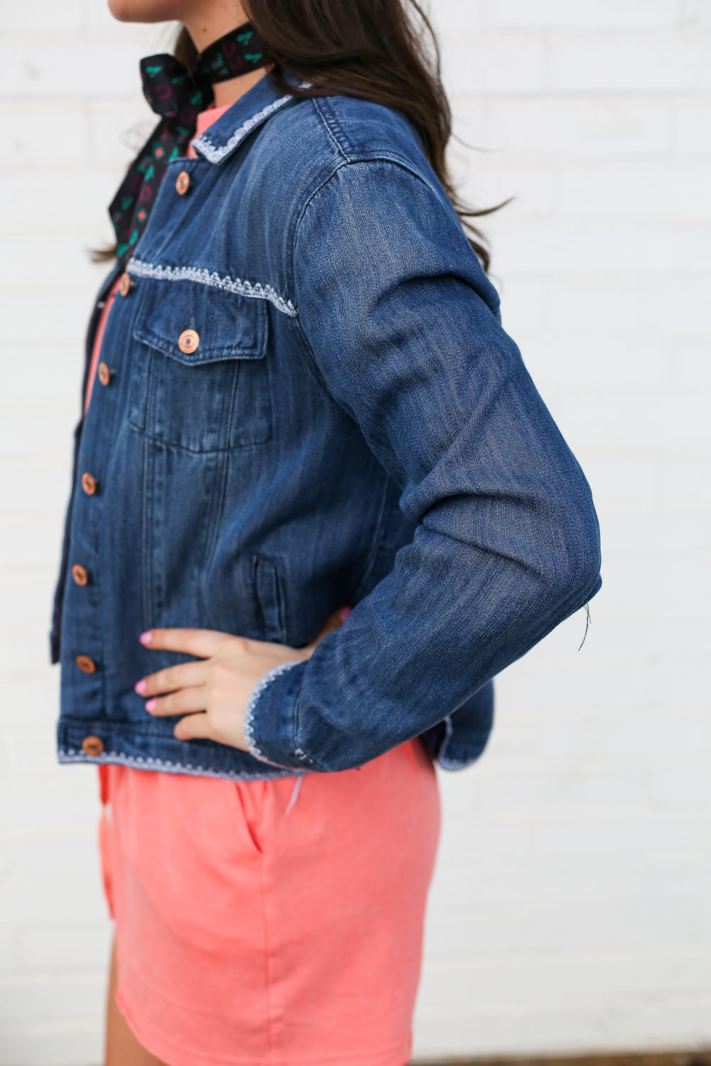 Whipstitch Denim Jacket