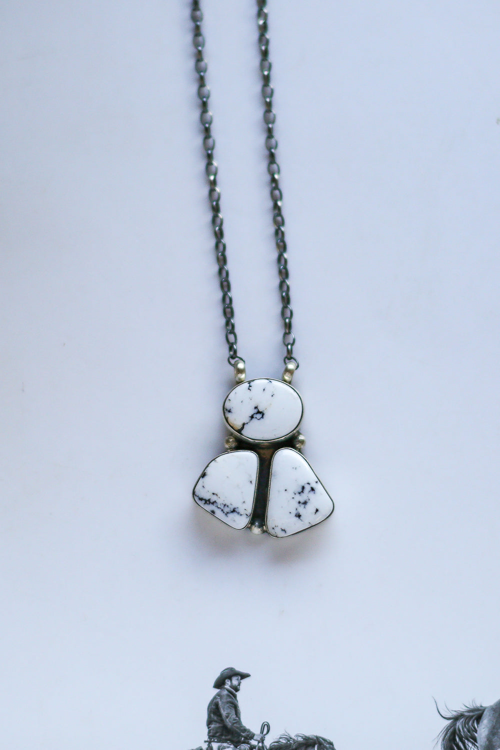 White Buffalo Trio Necklace 1.0