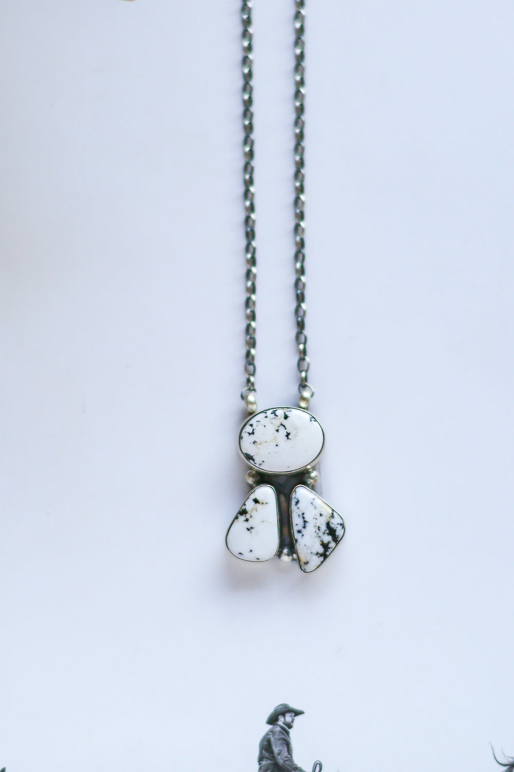 White Buffalo Trio Necklace 2.0