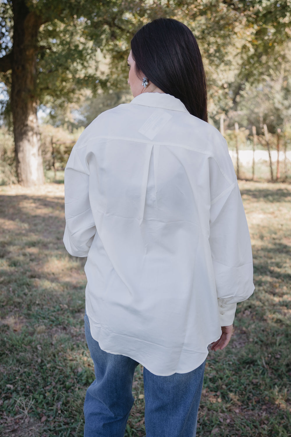 White Oversized Button Down