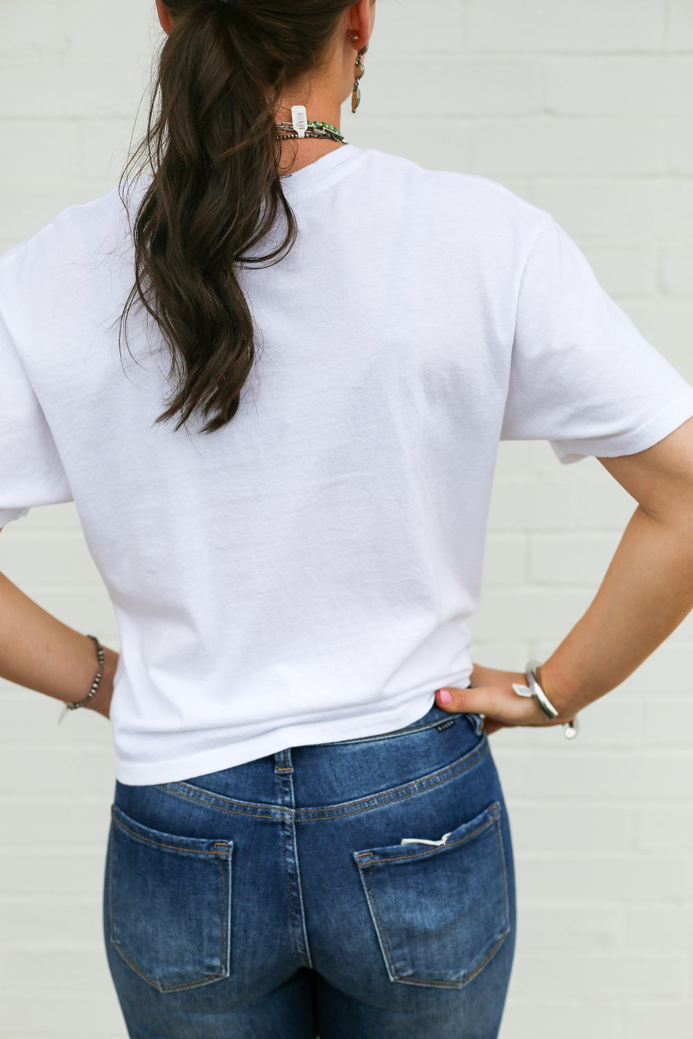 Wild Triple Stride White Crop Tee