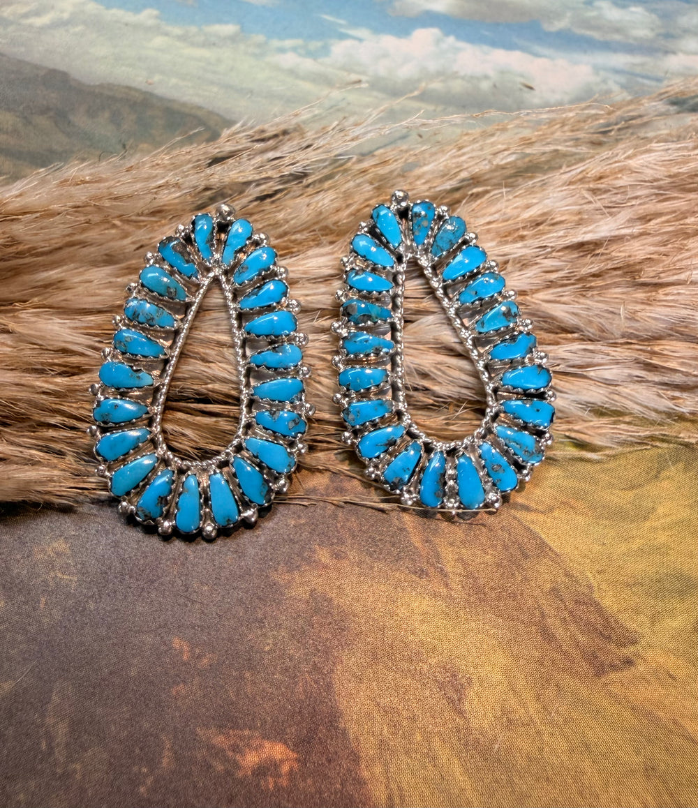 Zuni Teardrop Infinity Earrings