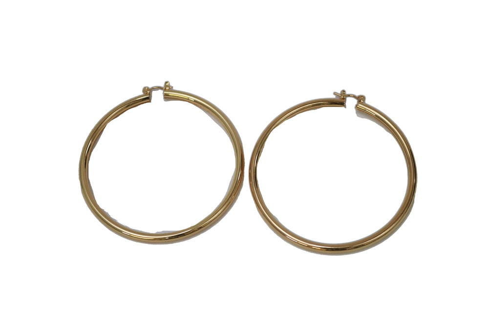 2.5" Gold Hoop Earring