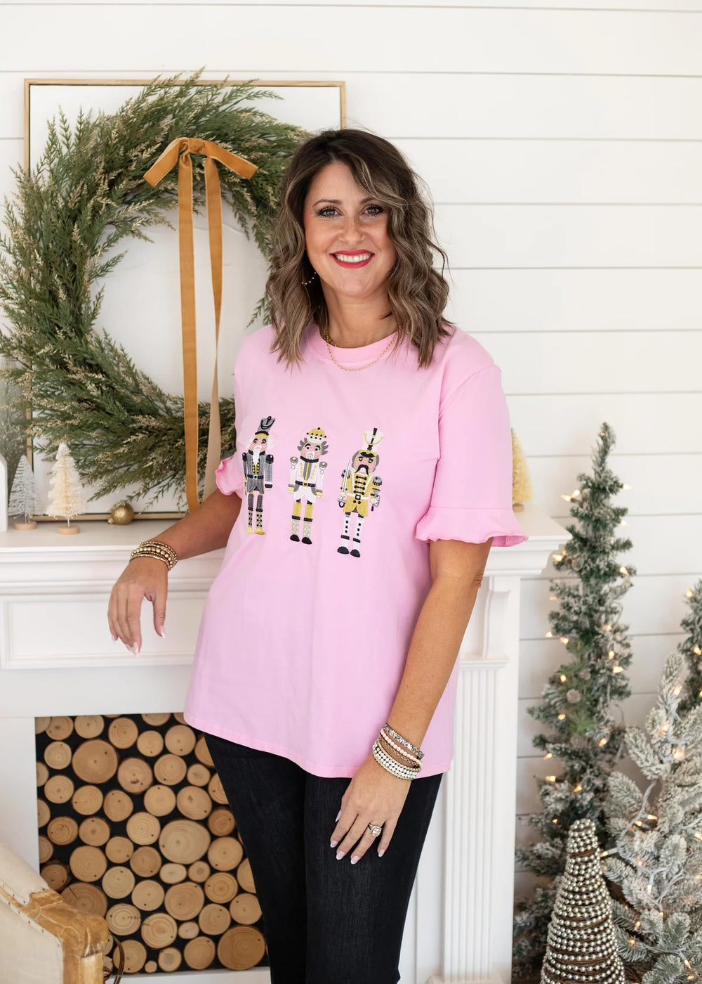 Baby Pink Nutcracker Tee