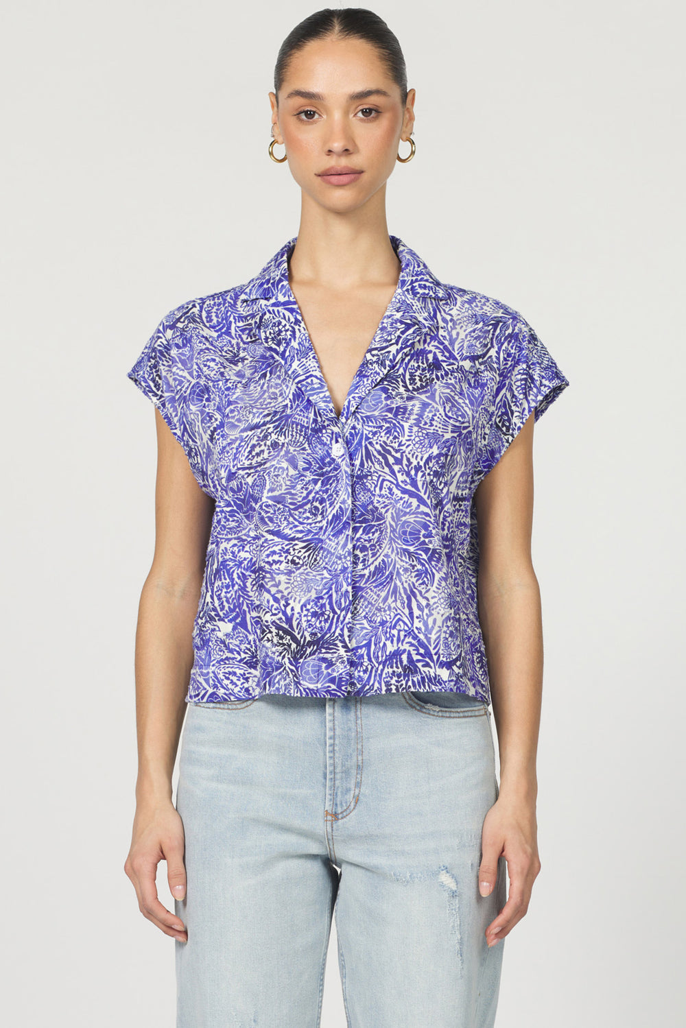 Cruz Paisley Collared Shirt