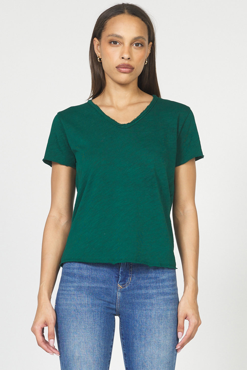 Vanya Rainforest V-Neck Tee