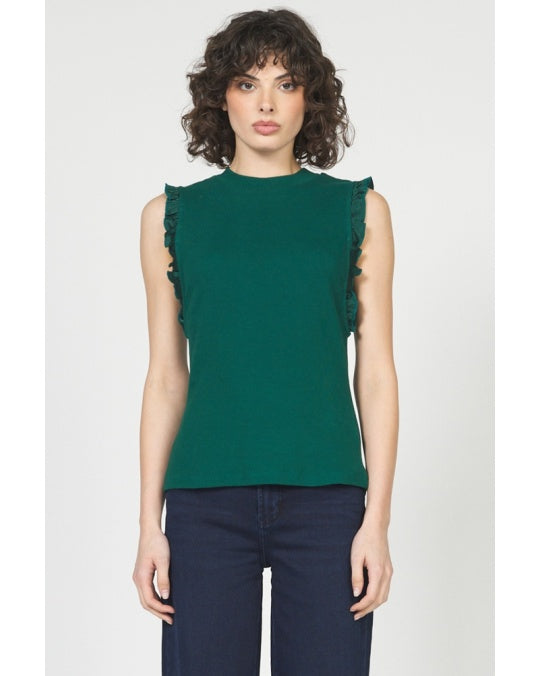 Bridgette Frayed Hem Rainforest Tank