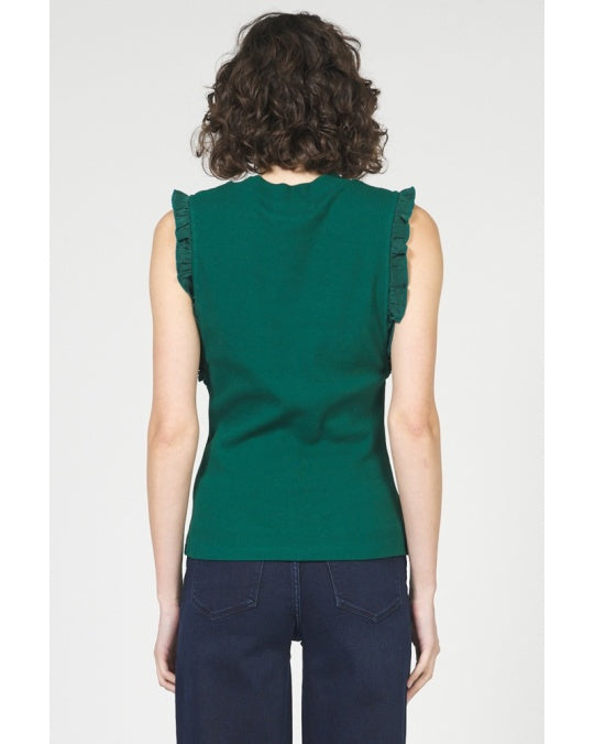 Bridgette Frayed Hem Rainforest Tank