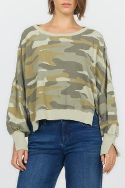 Trenton Crew Neck Riviera Camo Oversized Sweatshirt