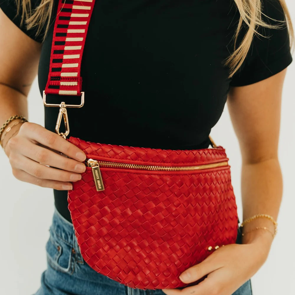 Westlyn Woven Cherry Red Bum Bag