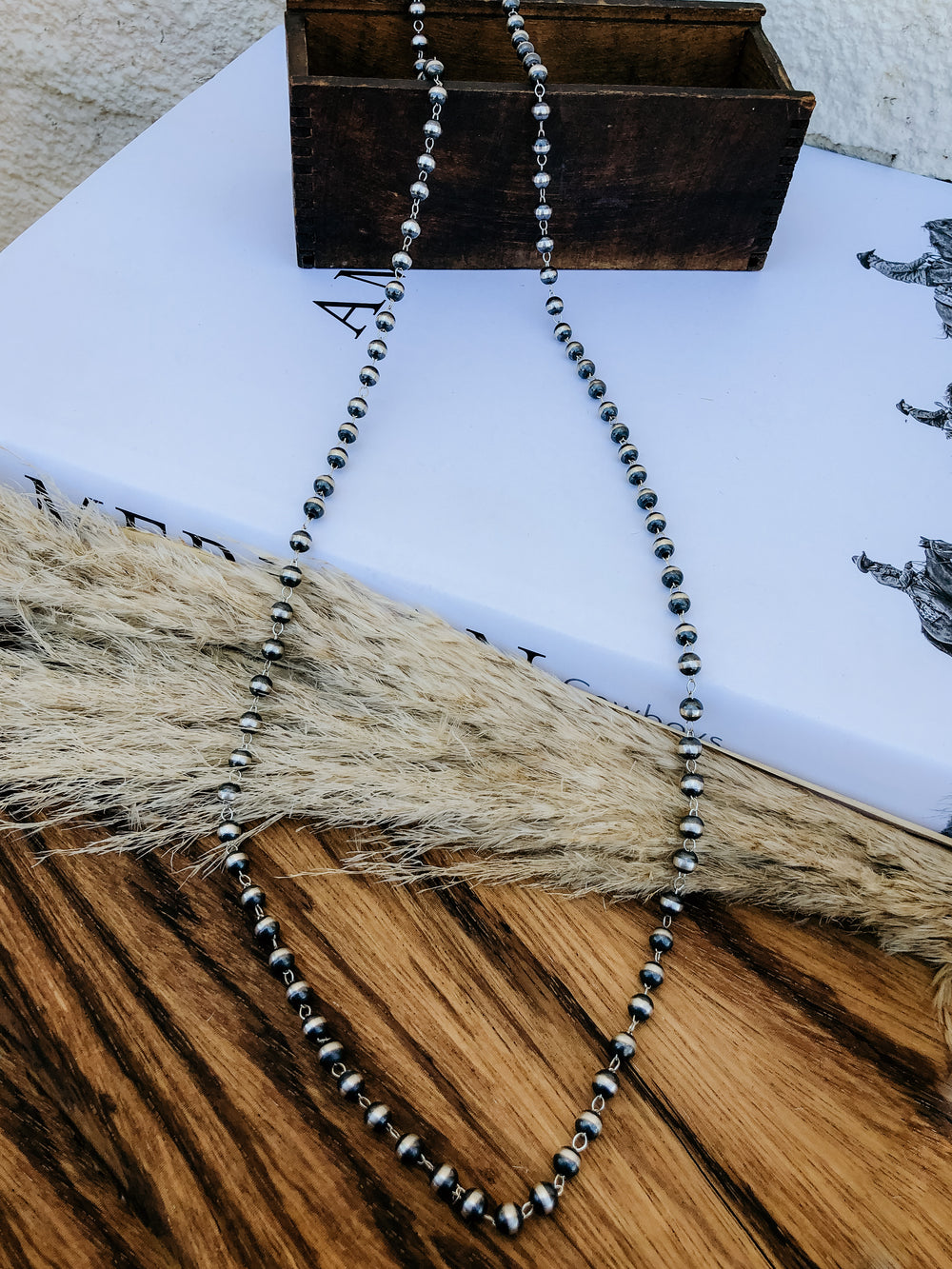Adjustable Navajo Pearl Lariat Necklace