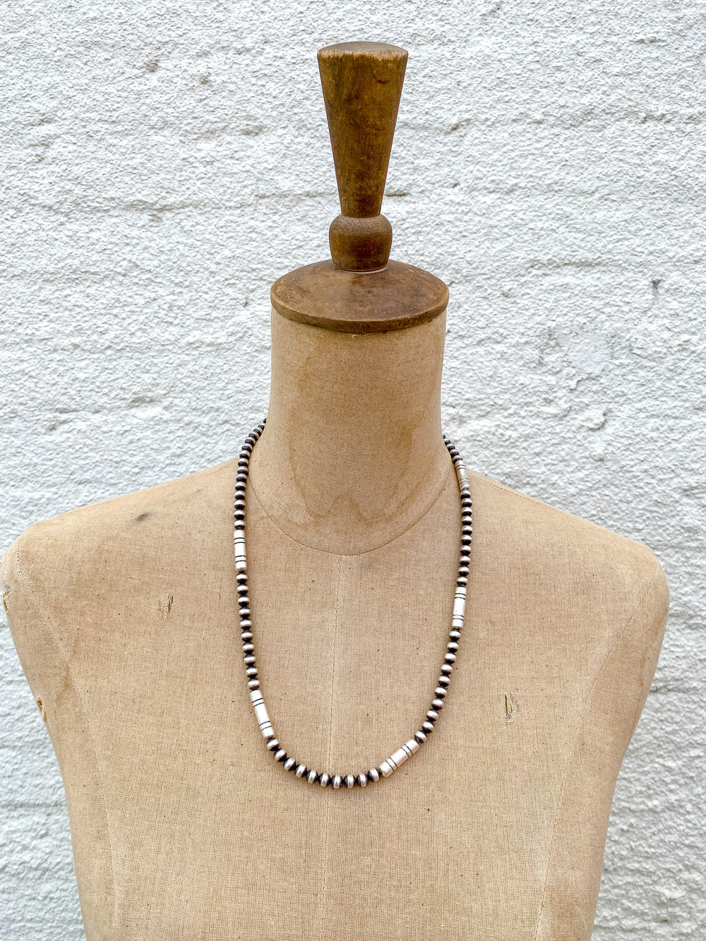 Navajo Pearl Linear Bead Necklace