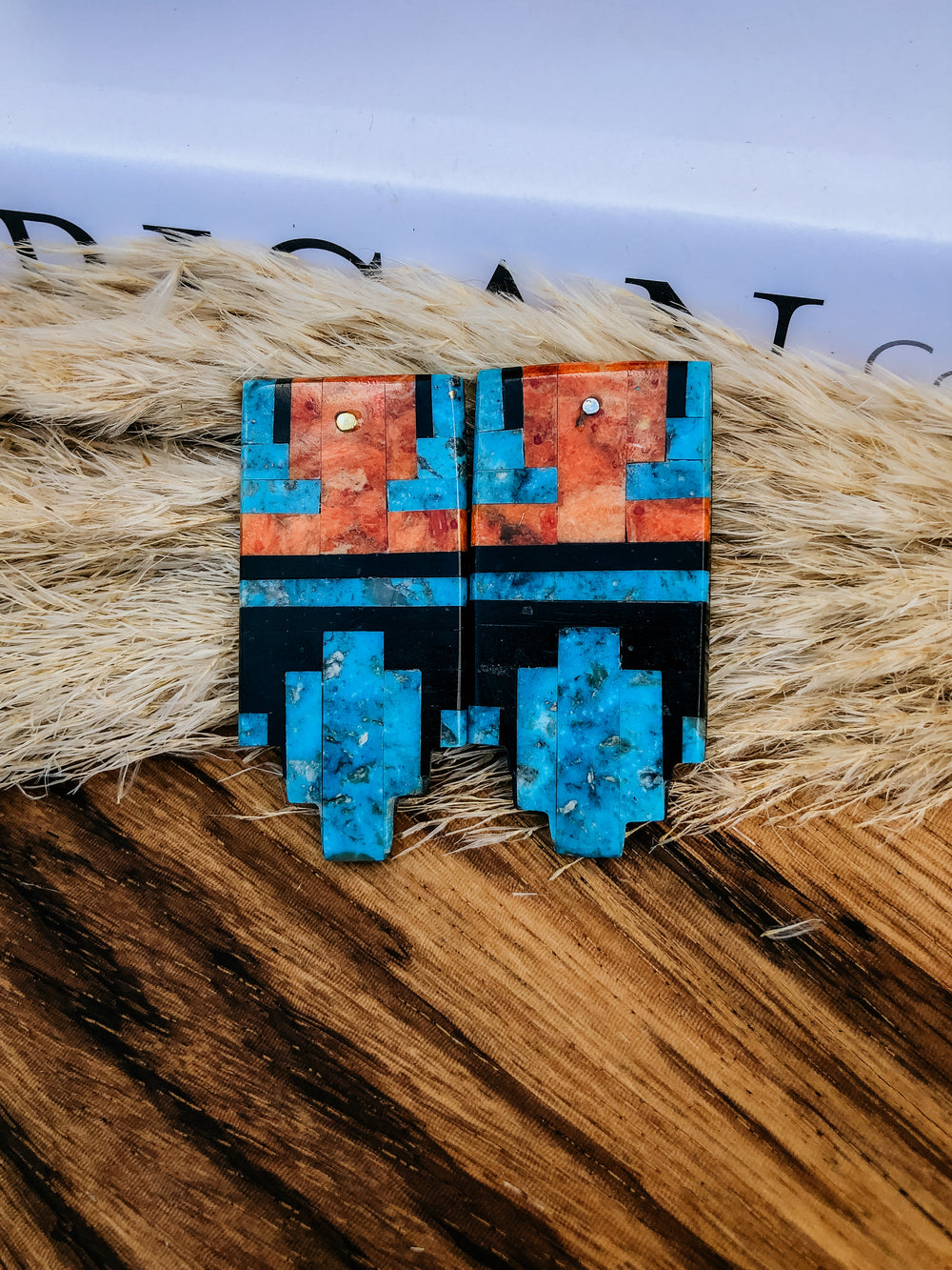 Santa Fe Block Earrings