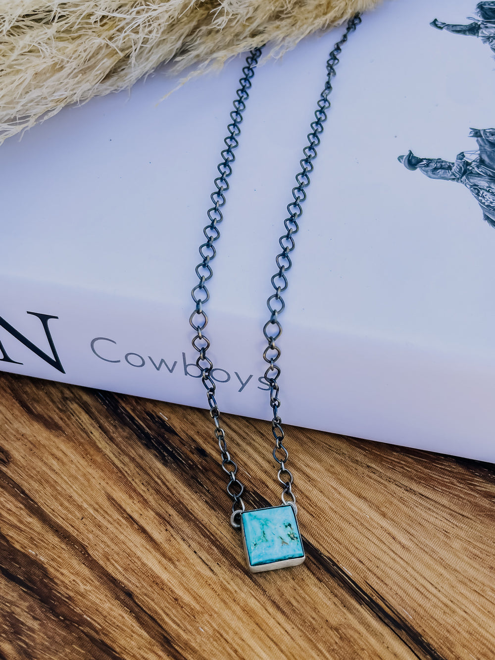 Simply Smooth Turquoise Bar Necklace