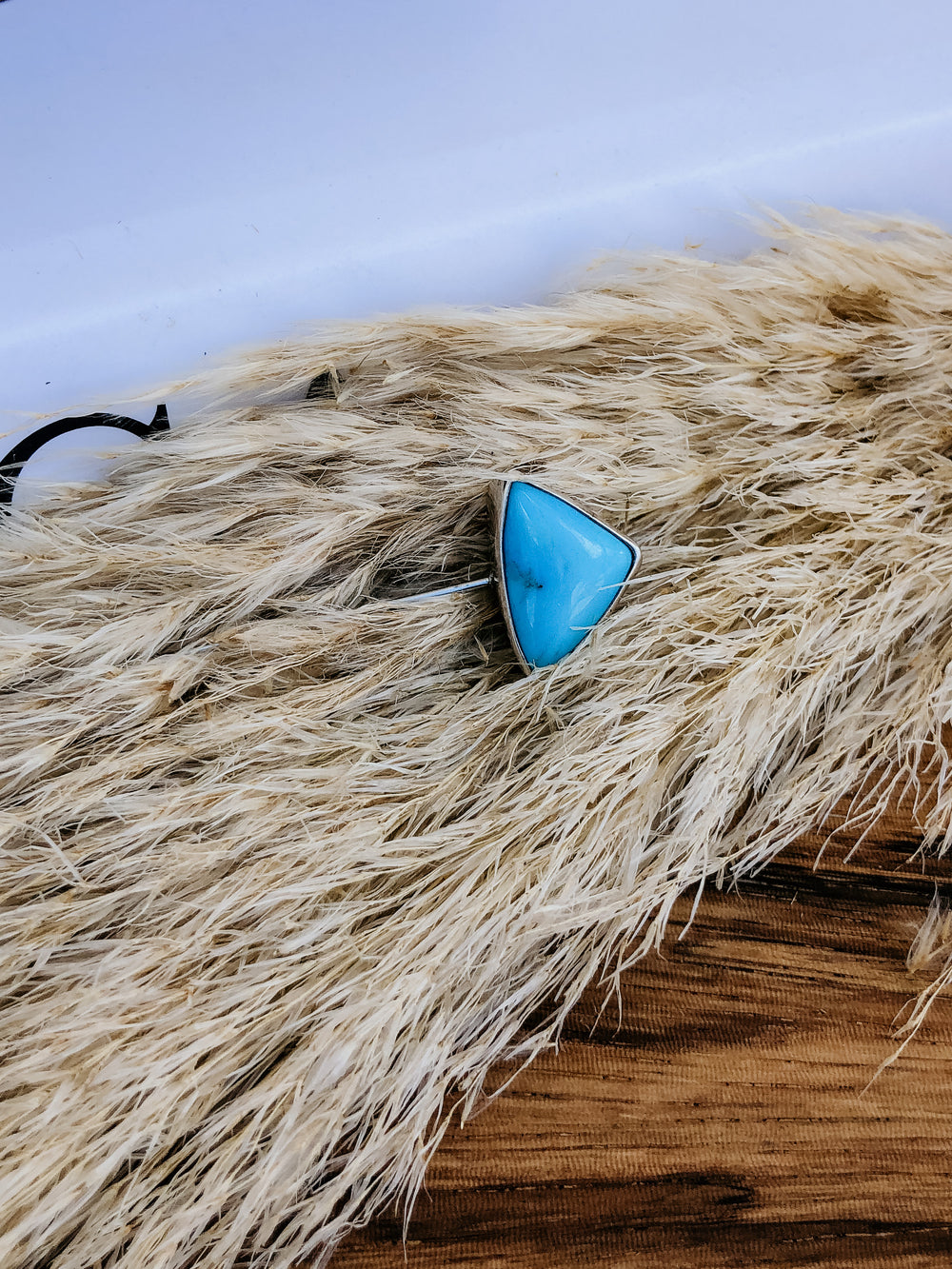 Turquoise Triangle Stick Hatpin